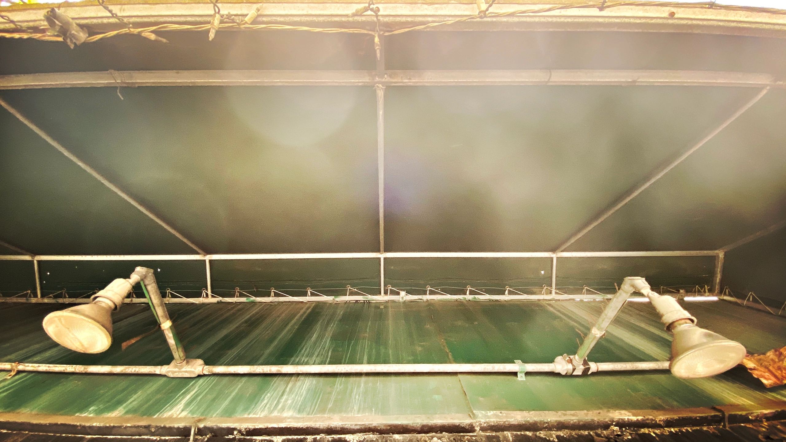 Exterior pressure washing service on a commercial property